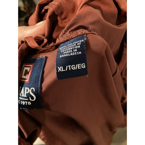 Ralph Lauren Chaps Jacket Men’s XL Orange Red? Windbreaker Rain Coat Y2K Coat - Picture 6 of 6